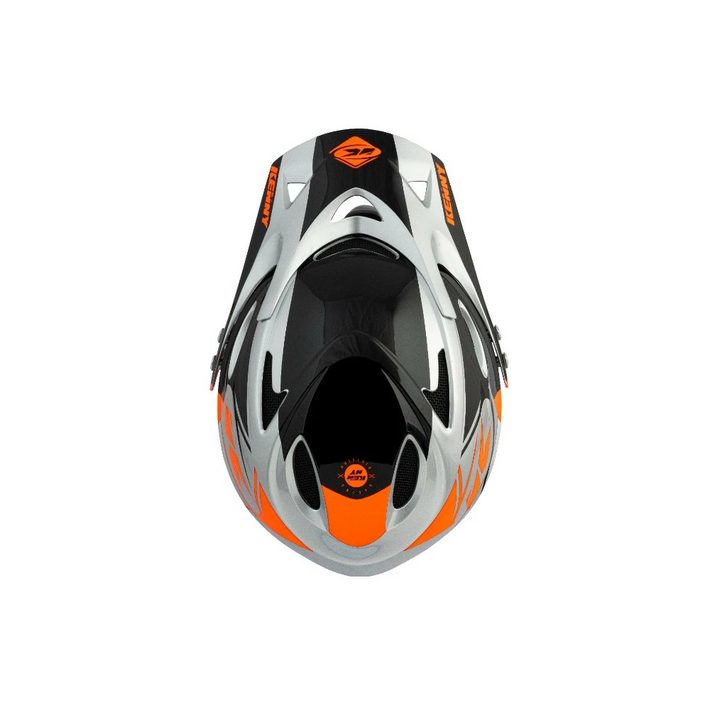 Casque Vtt Kenny Down Hill Graphic Neon Orange Silver Rabais – Image 3