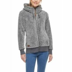 Sweat à Capuche Zippé Ragwear Vilma Grey Soldes