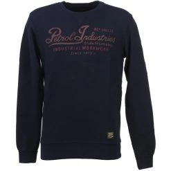 Sweat Petrol Industries Round Neck Dark Indigo Soldes