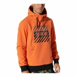 Sweat Softshell Superdry Snow Tech Hood Havana Orange Rabais