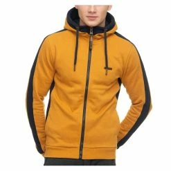 Sweat à Capuche Ragwear Ervin Zip Mustard Pas Cher