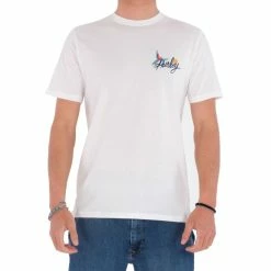 T-shirt Hurley Everyday Washed Parrot Bay White Déstockage