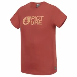 T-shirt Picture Organic Basement Cork Tee Redwood En Remise