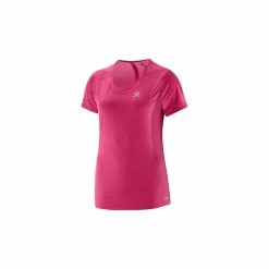 T-shirt Salomon Agile Ss Tee Lotus Pink Moins Cher