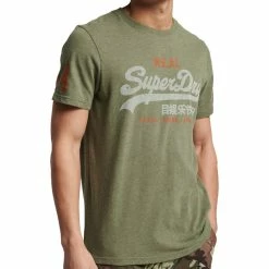 T-shirt Superdry Vintage VL Classic Tee Thrift Olive Marl En Remise