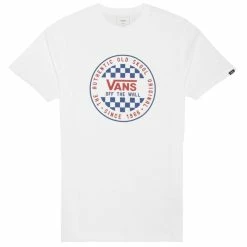 T-shirt Vans Og Checker White En Remise