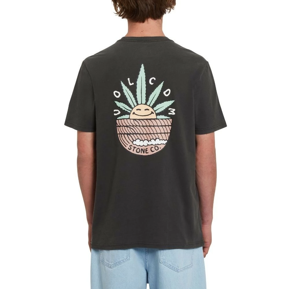 T-shirt Volcom Wakenbake Pw Black Déstockage – Image 2